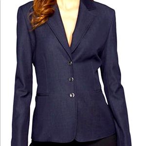 Tahari levine blazer navy